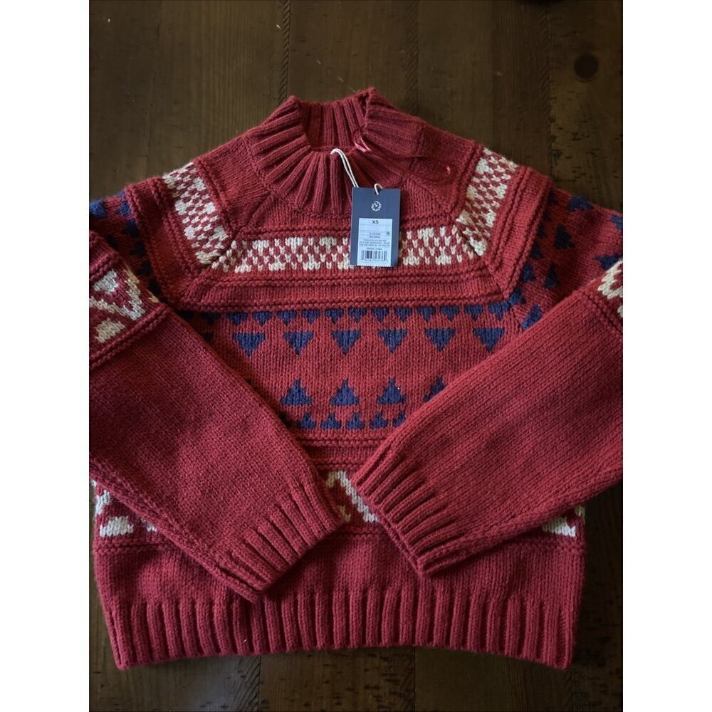 Universal Therad Ladies Heavy Ted Fair Isle Sweater Size XS NWT - Picture 1 of 6